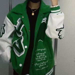 Louis Vuitton Varsity Green and White Jacket
